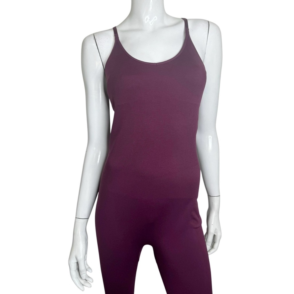 PINK Active Razor Back Spaghetti Strap V-Neck Athletic Jumpsuit - Picture 3 of 9